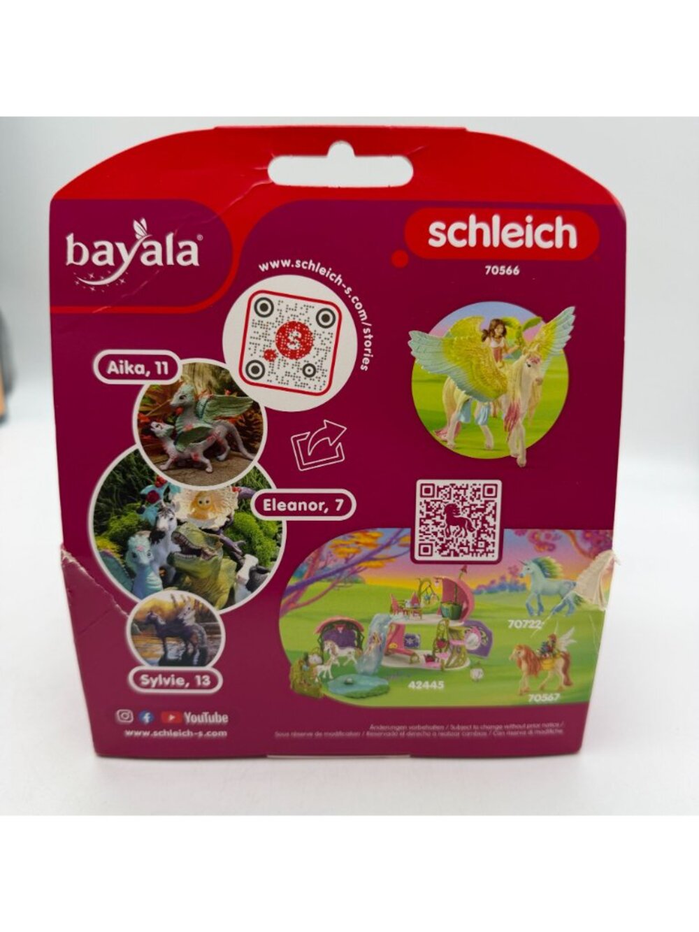 SCHLEICH 70566 Surah with glitter Pegasus and fairy playset horse winged fantasy - Picture 3 of 9